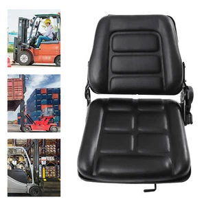 Sedile carrello elevatore universale sedile trattore pieghevole sedile rasaerba schienale regolabile PVC - Foto 1 di 12