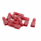 10Pcs FDFN1-187 22-16AWG Insulated Female Spade Crimp Terminal Connector Red #
