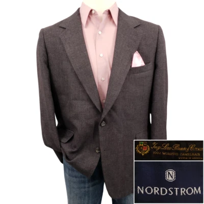Blazer Nordstrom Para Hombres Talla 44 Abrigo Deportivo Loro Piana Peinado Camello Marrón Foto 1 de 4