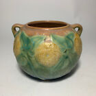 Roseville Sunflower Pottery Round Vase Shape 213-4 - Double Handled - Beautiful!