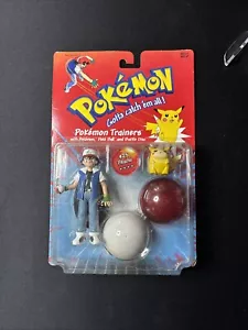 Vintage 1999 Hasbro Pokemon Trainers Ash & Pikachu #25 Action Figure NOS - Picture 1 of 6