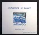 MONACO BLOC SPECIAL YVERT 17a " BOBSLEIGH JEUX OLYMPIQUES 1992 ND " NEUF xx LUXE