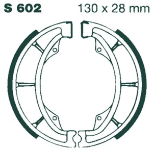EBC S602G BRAKE SHOE WATER GROOVED SERIES ORGANIC KAWASAKI KX 125 A 1979 - Foto 1 di 1
