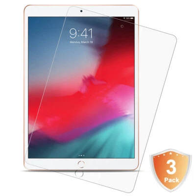 Fits iPad 9.7" 10.2" 10.5" 11" 12.9" 3pcs Screen Film - Anti Scratch HD Clear - Image 1 of 4