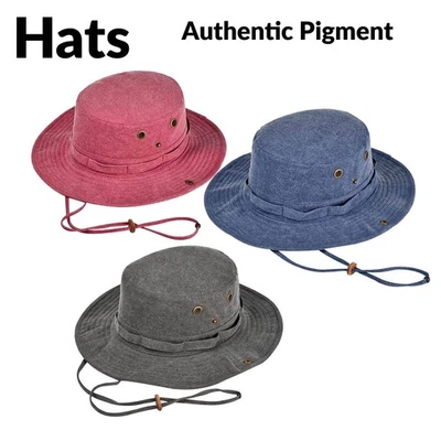 Auténtico sombrero Booney teñido con pigmento correa de barbilla de sarga de algodón AP1923 Golf Foto 1 de 4