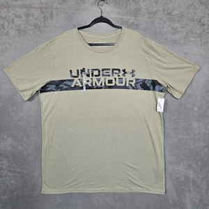 Under Armour T Shirt mens 3XLT Green black gray camo NEW - Picture 1 of 9