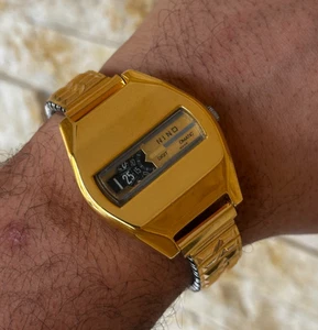 1970er Vintage Nino Digital Jump Hour Automatik Swiss Herren 25J Uhr Space Age - Bild 1 von 23