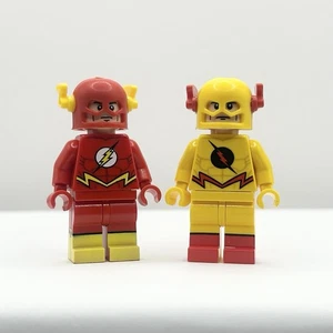 LEGO Batman 2006 Custom The Flash & Reverse Flash Pad Printed Minifigures - Picture 1 of 2