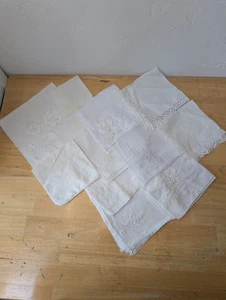 Lot of 11 Vintage Linen Lace Handkerchief Wedding Hankie Victorian  - Picture 1 of 12