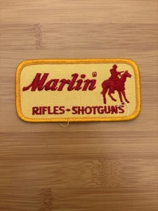 Marlin Rifles Shotguns Patch Vintage gelb seltenere Farben Schusswaffe Gewehr Schießen 2A - Bild 1 von 3