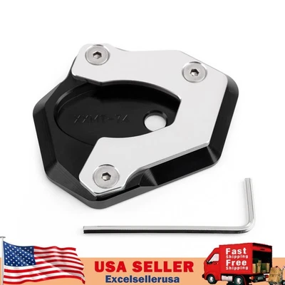 Motorcycle Kickstand Side Stand Foot Pad For Kawasaki Z650 Z900 2017-2018 Blk UE Foto 1 de 4