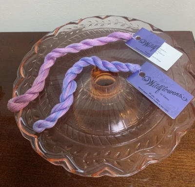 Lot of 2 Caron Wildflowers Hand Dyed Cotton Threads Pink Purple Orchid Sky Blue - Image 1 of 4