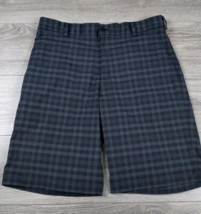 Pantaloncini Nike Golf Flex Performance Uomo 34 Nero Grigio Scuro Quadri Check - Foto 1 di 9