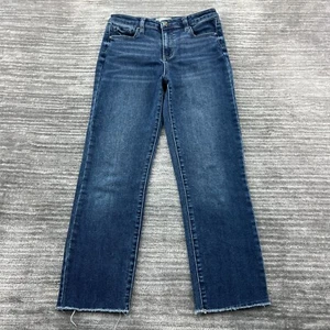 RSQ Jeans Size 16 Youth Girls High Rise Straight Leg Medium Wash Blue Denim - Picture 1 of 10