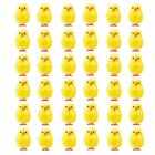 36Pcs Cute Simulation Mini Easter Chicks Fuzzy Yellow Chicken for Hunt Party