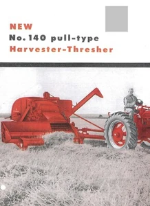 NEW! IH McCormick No. 140 Pull-Type PTO Harvester Thresher Combine Brochure - Picture 1 of 8
