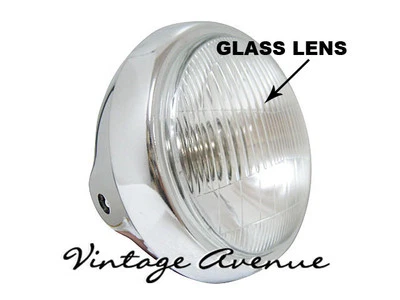 [1] YAMAHA YCS2 CS2 YCS3 CS3 HS1 HT1 YB125 HEAD LIGHT LAMP 12V + HOUSING CASE 6" - Image 1 of 4