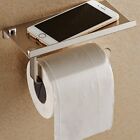 Stainless Steel Bathroom Paper Phone Holder with Shelf Bathroom Mobile Phones 