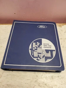 Manual de guía de normas de tiempo de trabajo de servicio de concesionario Ford original vintage de los años 80 - Imagen 1 de 10