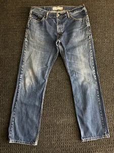 Vintage Levi’s 514 Slim Straight Denim Jeans 36 x 32 Blue Distressed y2k - Picture 1 of 10