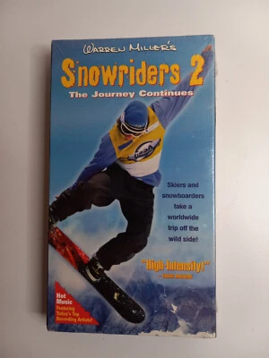 Snow-riders 2: The Journey Continues - Warren Miller (VHS, 1998) Factory Sealed — 第 1/2 张图片