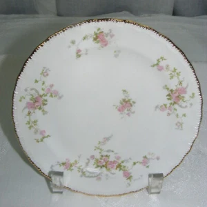Vintage Pope Gosser USA China Gwendolyn Pink Roses 6" Bread Butter Plate - Picture 1 of 2