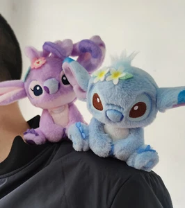 2pcs Disney Lilo and Stitch Stitch Angel plush toy doll Shoulder Magnet new - Picture 1 of 4