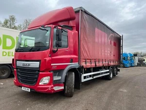 DAF TRUCKS CF 390 6x2 CURTAIN,8.1m body , Moffett mount, - Picture 1 of 20