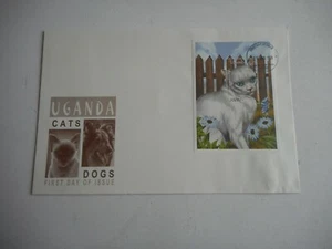 Uganda 2001 Cats and Dogs SGMS2322b Large FDC - Picture 1 of 2