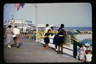 African American Black Women & Man at Atlantic City in 1954, Original Slide g13a