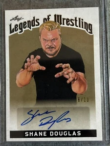 2018 Leaf Wrestling THE FRANCHISE SHANE DOUGLAS AUTO GOLD #6/10 ECW WCW WWE WWF - Picture 1 of 1