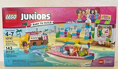 Lego Juniors Andrea & Stephanie's Beach Holiday 10747 Kit de Construcción Juego Retirado Foto 1 de 4