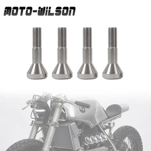 For BMW Motorcycle K75 K100 Rear Wheel Hub Bolts T80 Titanium alloy Silver 4 PCS - Picture 1 of 13