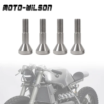 Pernos de cubo de rueda trasera T80 aleación de titanio plateado para BMW Motorcycle K75 K100 4 piezas Foto 1 de 4