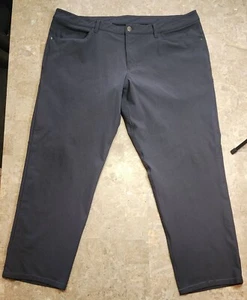 Lululemon Commission Pant Classic Mens 40 Black Stretch Chino Warpstreme - Picture 1 of 13