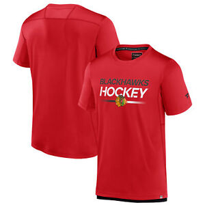Men's Fanatics Branded  Red Chicago Blackhawks Authentic Pro Tech T-Shirt