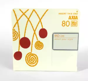 AXIA im Select-Your-Style 80 min Minidisco MD Bianco 2003 Raro Design - Foto 1 di 3