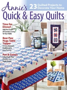 Quilting Pattern Magazine QUICK & EASY QUILTS Table Toppers, Game Board, Quilt + - Picture 1 of 12