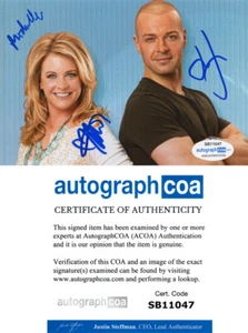 Melissa Joan Hart & Joey Lawrence signiert "MELISSA & JOEY" 4x6 Foto ACOA COA - Bild 1 von 6