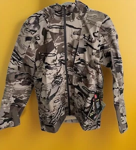 Under Armour Jacket Hooded Camo Ridge Reaper Gortex Pro Shell Mens Size S - Picture 1 of 8