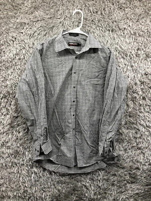 Kirkland Signature Shirt Size 16 34 Black Mens Long Sleeve Spread Collar Shirt - Image 1 of 4