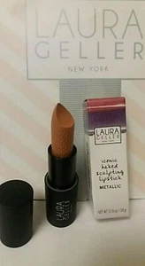 Lápiz labial metálico genuino LAURA GELLER icónico horneado esculpido en miel de alta línea - Imagen 1 de 2