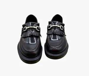 Dr Martens Unisex 9/10 Adrian Snaffle Smooth Leather Kiltie Loafers NWOT - Picture 1 of 8