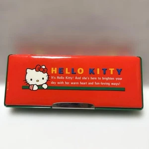 SAKURA COLOR Sanrio Hello Kitty Retro Pencil Case Old logo 1995 Made in Japan - Picture 1 of 24