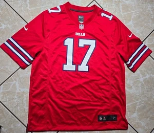 New Nike Josh Allen #17 Buffalo Bills Alternate Red NFL Game Jersey Mens XL - Picture 1 of 13