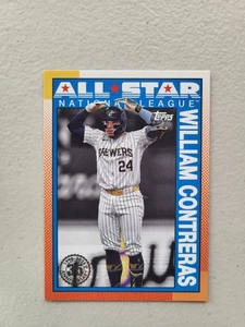 2025 Topps '90 Topps All Star #90AS42 William Contreras Milwaukee Brewers NM - Picture 1 of 2