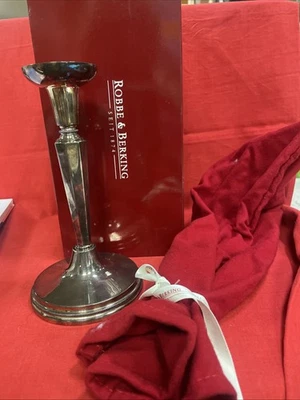 ROBBE BERKING NAVETTE 19,5CM GROßER KERZEN LEUCHTER 925 STERLING SILBER - Bild 1 von 3