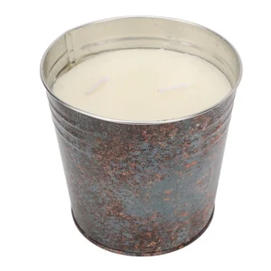 ¦Bucket Candle 3 Wicks Smokeless Natural Smell Citronella Candles For Courtyard - Picture 1 of 24