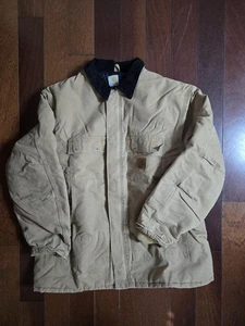 Carhartt C26 Brn Jacke XL Cord Kragen Herren Vintage Disstressed - Bild 1 von 12