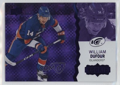 2023-24 Upper Deck Ice Rookies Purple William Dufour #112 Rookie RC - Image 1 of 2